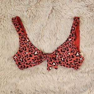 Hollister leopard bikini top